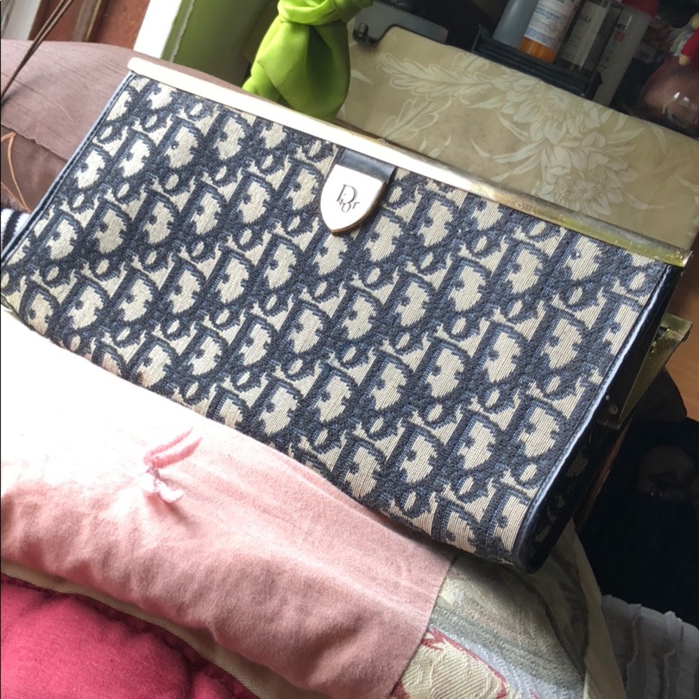 Designer Christian Dior vintage clutch